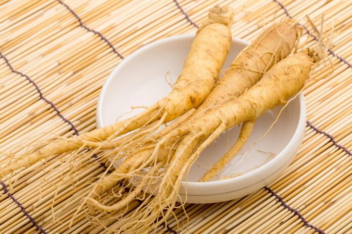 rădăcină de ginseng pentru a crește potența